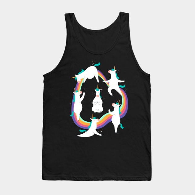 Unicorn Yoga Tank Top by TheRealestDesigns